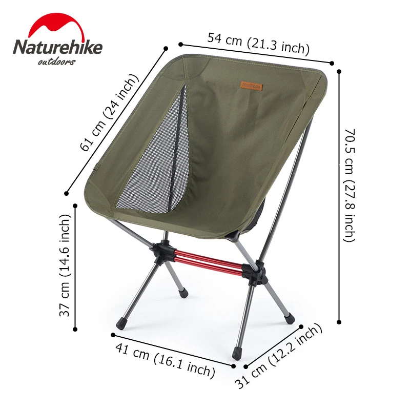Сверхлегкий складной стул Naturehike туристическое портативное кресло для отдыха на