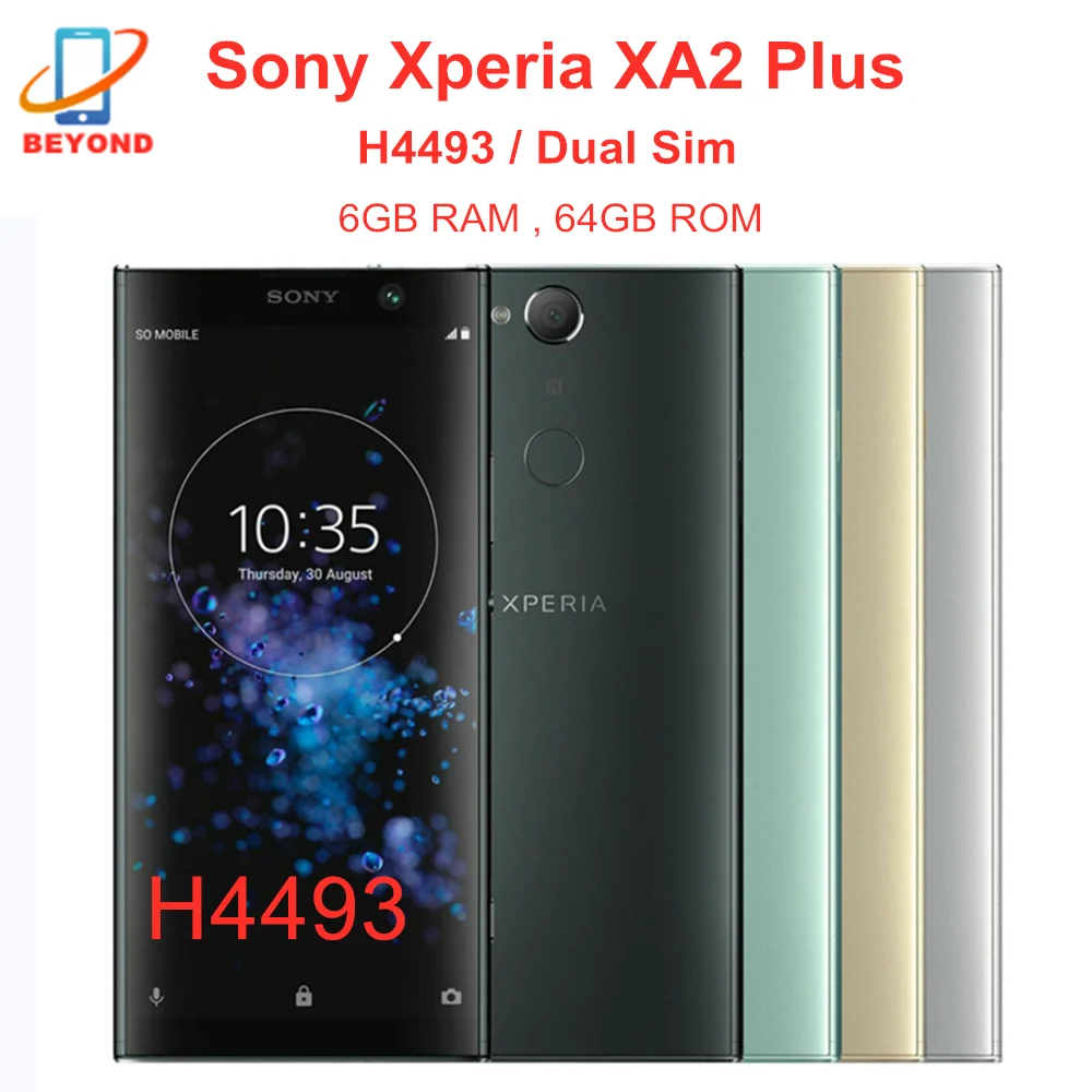 

Sony Xperia XA2 Plus H4493 Dual Sim Mobile Phone 4G LTE 6.0" Snapdragon 630 Octa Core 6GB RAM 64GB ROM NFC Original Cell phone