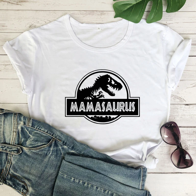 Футболка Mamasaurus женская из 100% хлопка забавный топ на день матери подарок