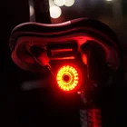 Задний светодиодный фонарь для велосипеда, зарядка через USB, Аккумуляторный велосипедный фонарь, аксессуары, велосипедный задний фонарь, светильник, s