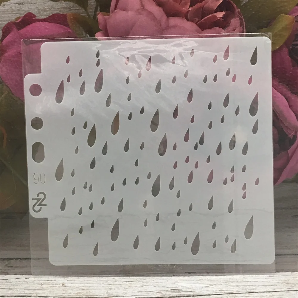 13 см 5 1 дюйма Дождевая капля сделай сам слойные трафареты картина фотография