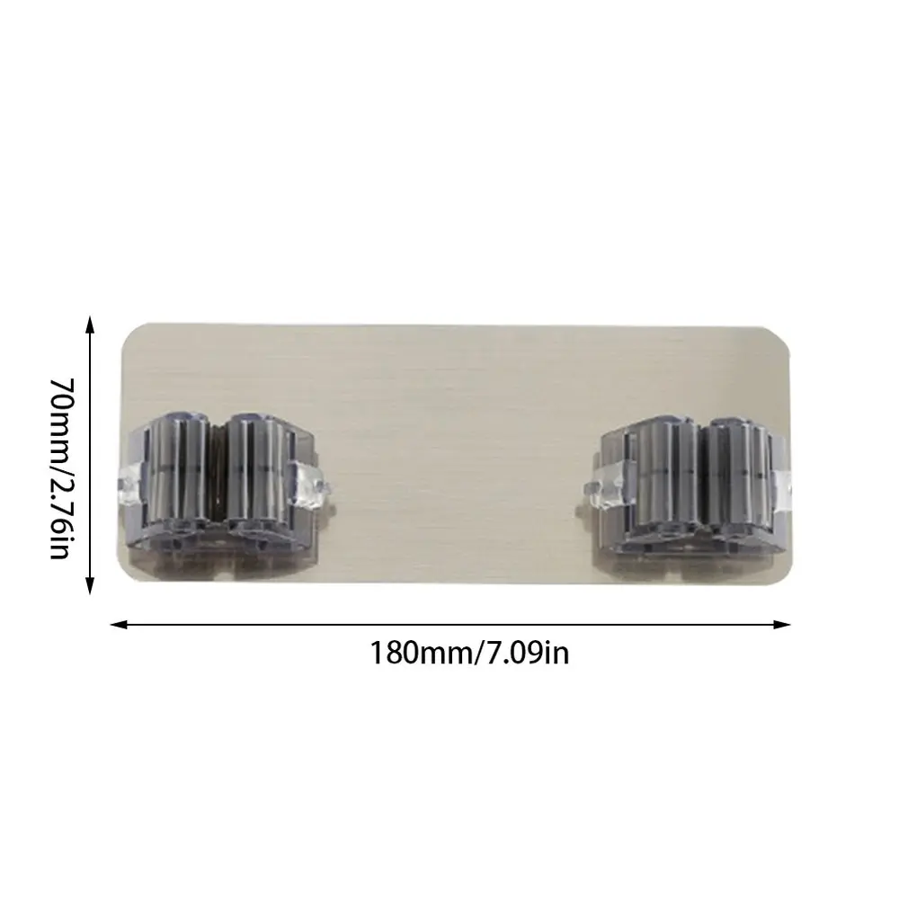

New Mop Holder Broom Clip Seamless Hook Punch Free Bathroom Kitchen Wall Hanging Mop Clip Hook Hanging