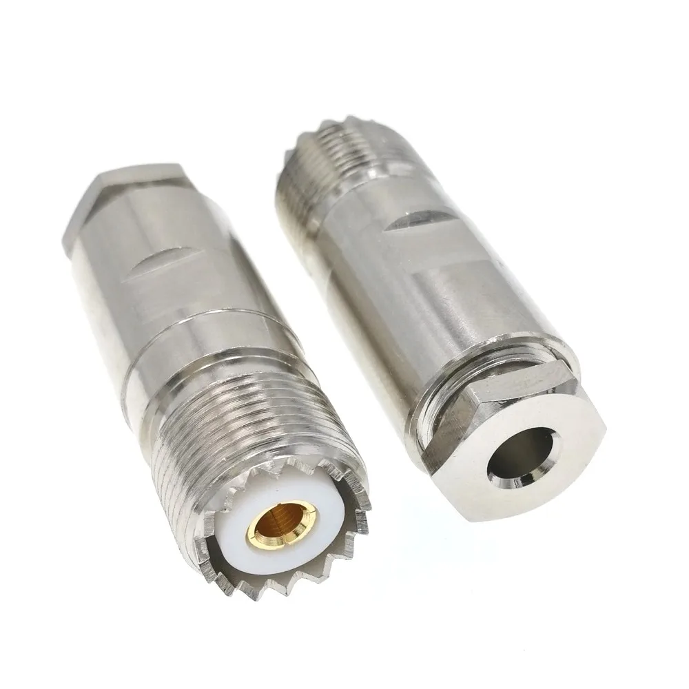 UHF Женский SO239 зажим RG58 LMR195 RG400 RG142 RF разъем