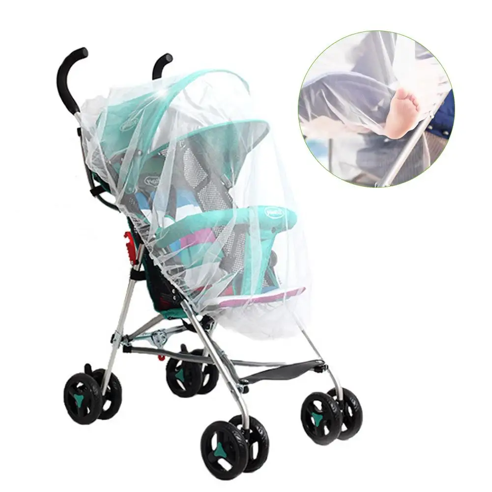 

Baby Stroller Mosquito Net Anti Dust Outdoors Pushchair Pram Mesh Cover Infant Carriers Seat Protector Stroller Accessories