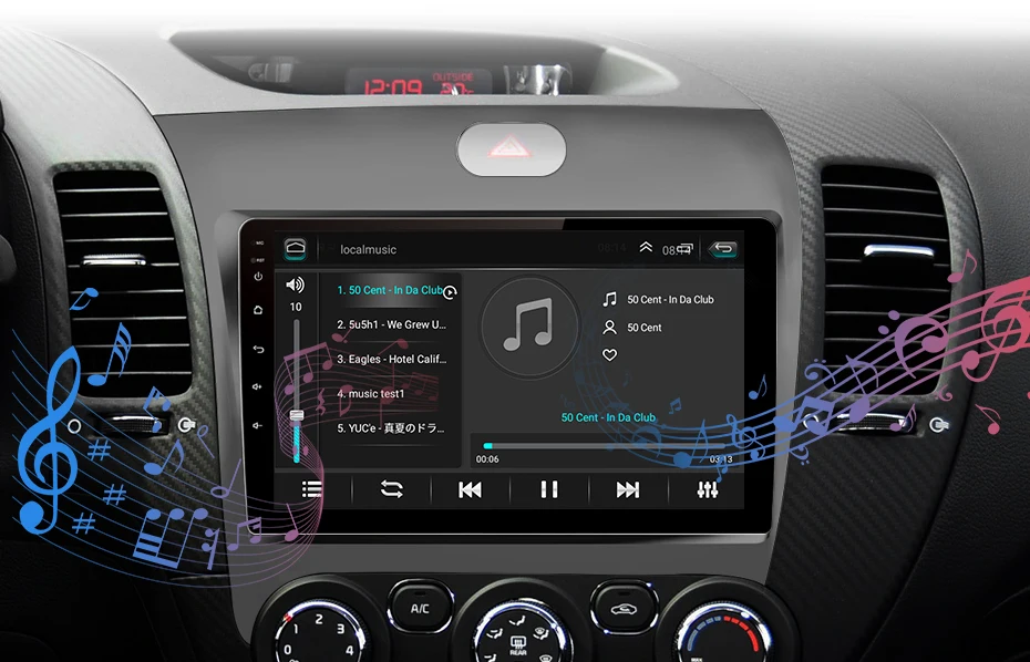 Junsun V1 2G+ 32G Android 9,0 DSP для Kia Cerato K3 2013 автомобильный Радио Мультимедиа Видео плеер навигация gps RDS 2 din dvd