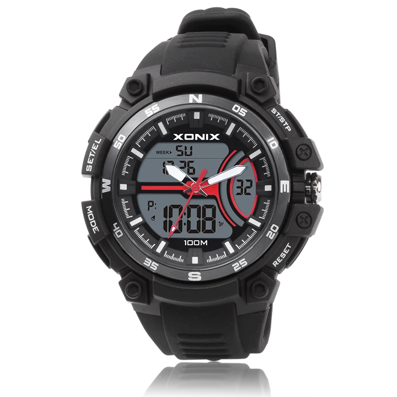 2021 GOLDEN Digital Men Sports Watches Fashion Dual Display Men's 100M Waterproof LED ANA Man Military Clock Relogio VF | Наручные