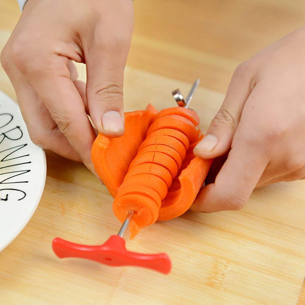 Manual Spiral Screw Slicer Potato Carrot Cucumber Chopper Home Kitchen Gadget | Дом и сад