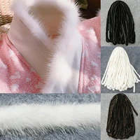 1m real mink fur tapes sewing tapes for garment shoe bag accessories diy fluffy trim craft