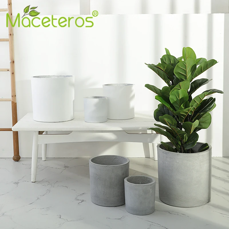 Креативный цементный цветочный горшок в скандинавском стиле комнатный большой
