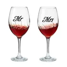 Наклейка на бокал вина Mr  Mrs, виниловый Свадебный декор, наклейка на бокал для помолвки и вечевечерние НКИ, JH222