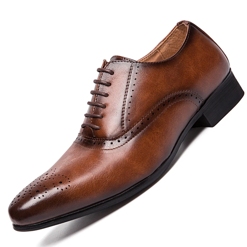 Формальные туфли мужские итальянские оксфорды для мужчин уникальные
