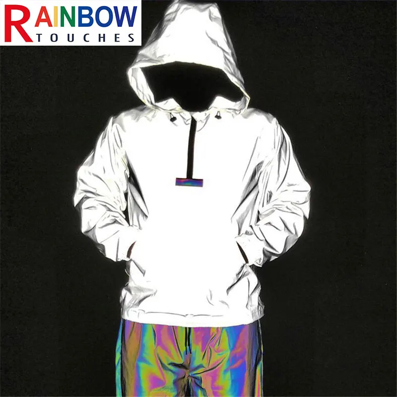 Оптовая продажа пуловер Rainbowtouches на молнии светоотражающая ветровка мужская