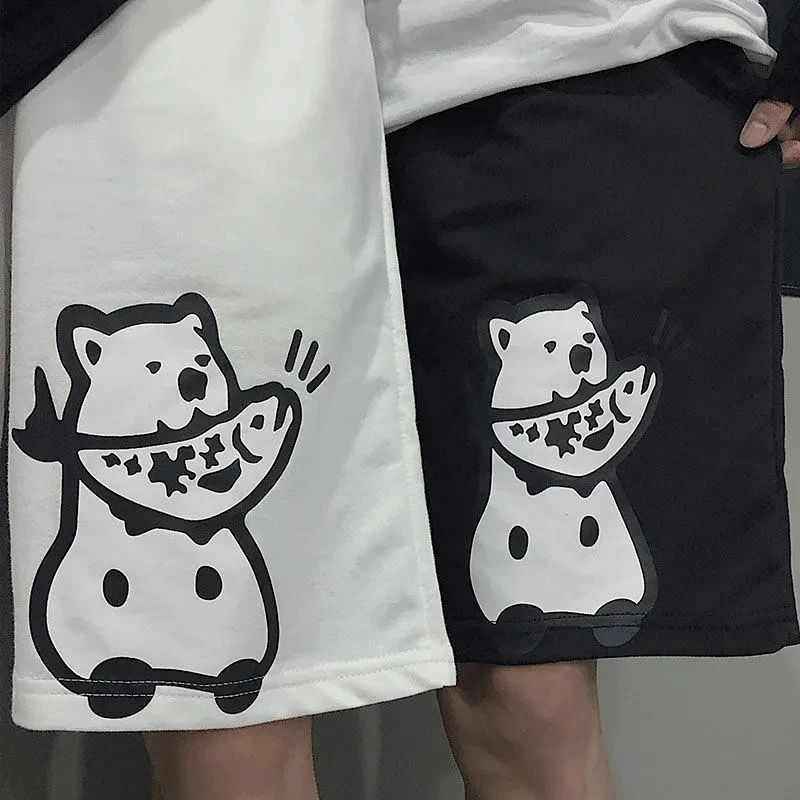 

Casual shorts ins Korean version of the trend of loose wild five-point shorts summer beach wind wear beach
