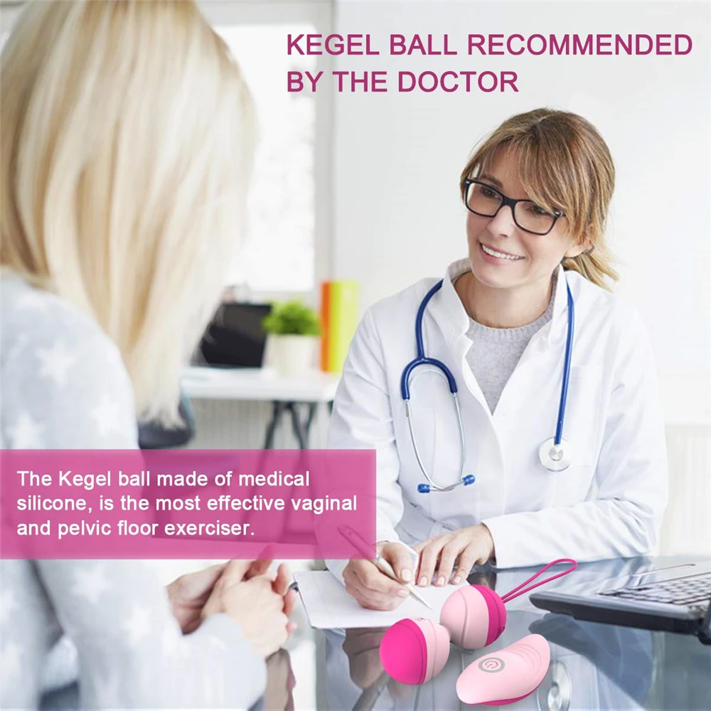 Массажный шарик с 10 мощными бесшумными режимом вибрации идеально сочетаются