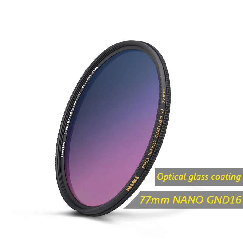 Оптический стеклянный фильтр NisiPRO NANO MC GND16 (1 2) GC GRAY градуированная нейтральная