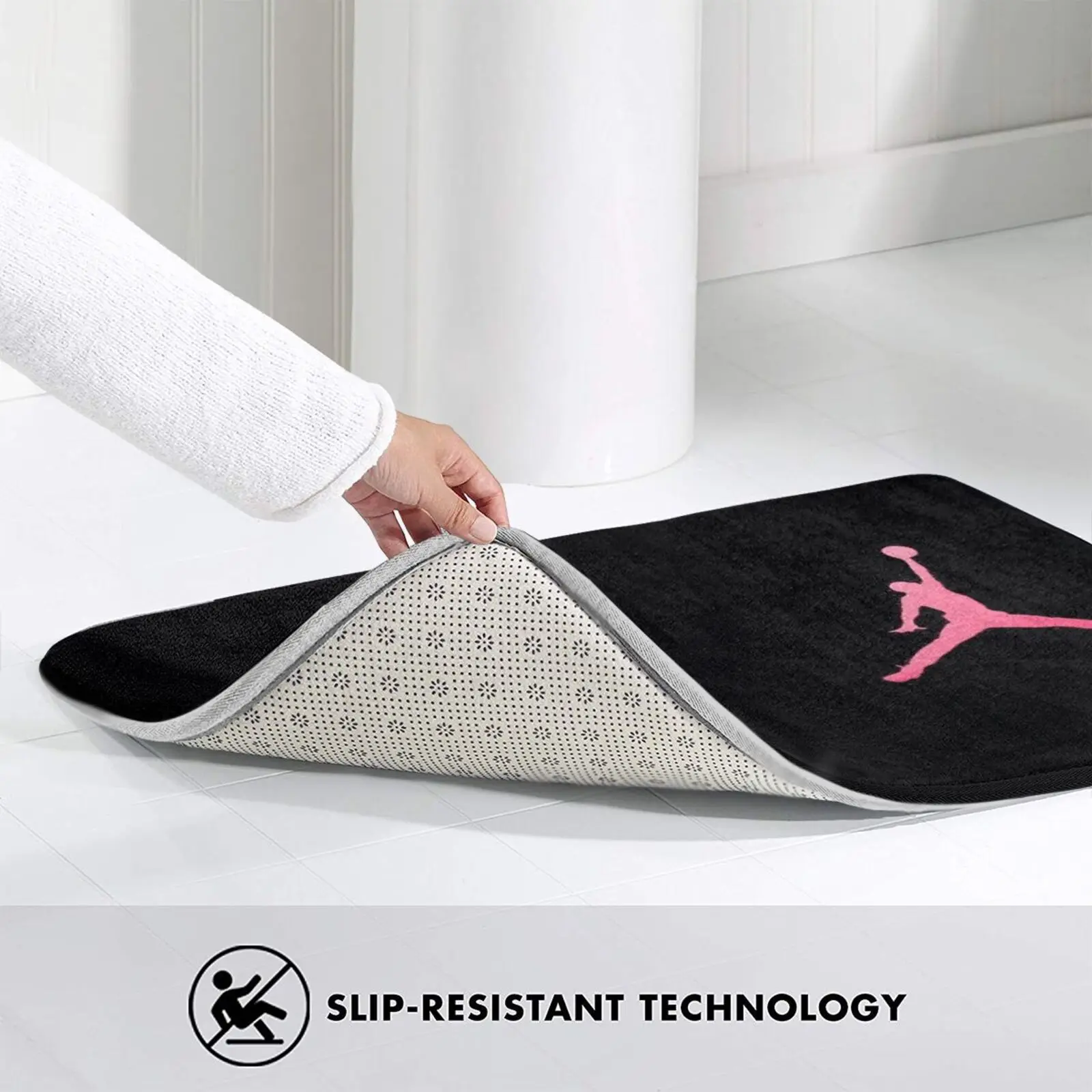 Розовый коврик для занятий спортом нескользящий мягкий любителей фитнеса | Дом и