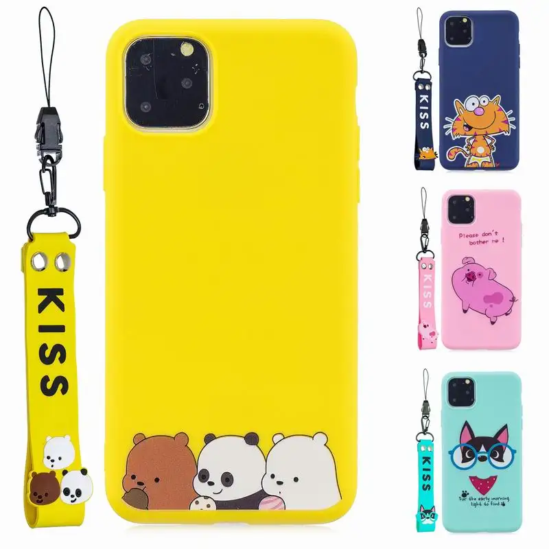 11 Pro Max чехол для телефона милый с мультяшным рисунком iphone X XS XR 6S 6 7 8 Plus 5 5S Мягкий