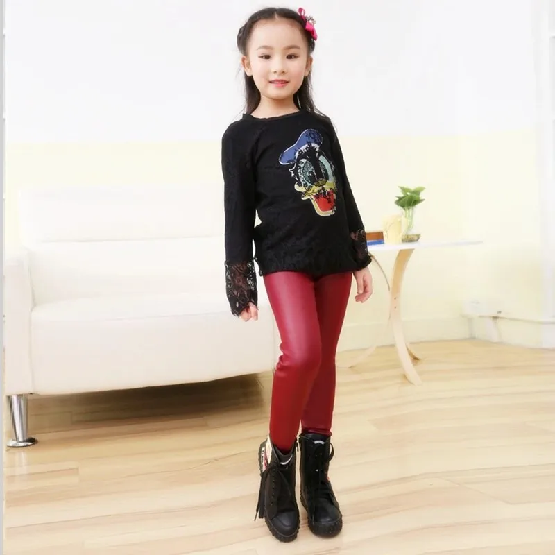 Леггинсы для маленьких девочек зимние детские леггинсы из плотного бархата