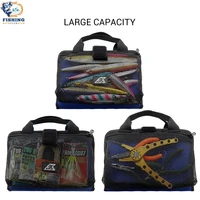 odj portable waterproof storage bag fixture bag iron plate lead leather fishing storage protective cover fishing equipmen