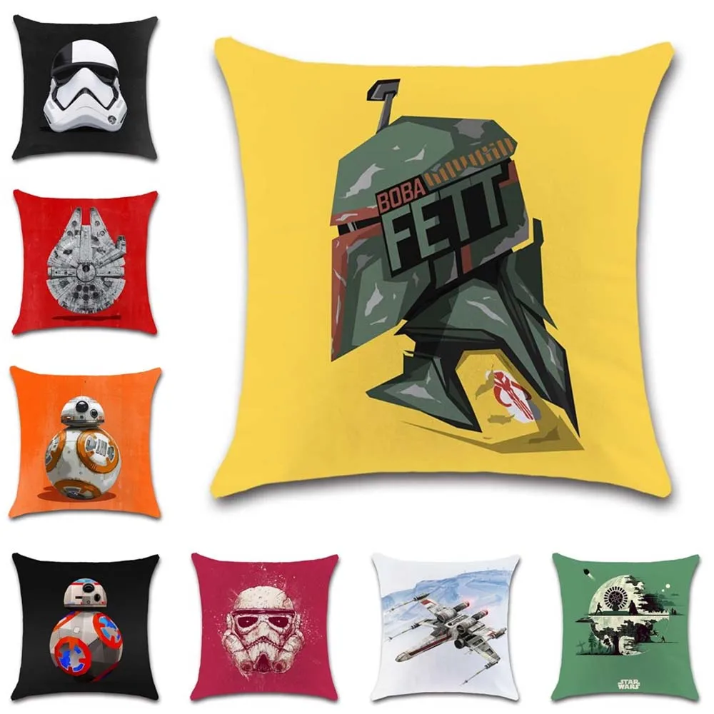 Робота из мультфильма с принтом Самолеты белый чехол для подушки полиэстера