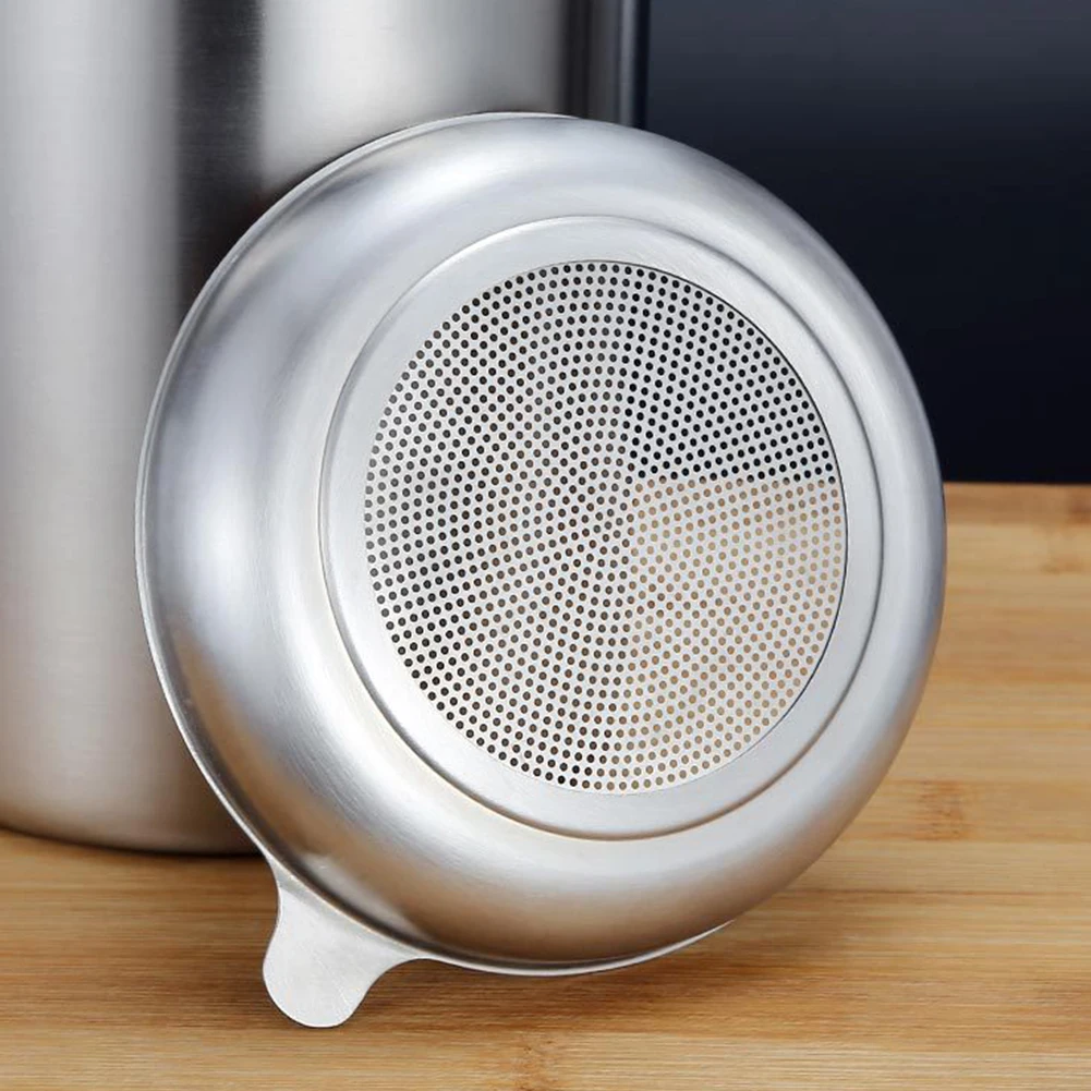 

Storage Container Restaurant Easy Clean Fine Mesh Oil Strainer Pot Stainless Steel Separator Kitchen Frying With Lid Cooking
