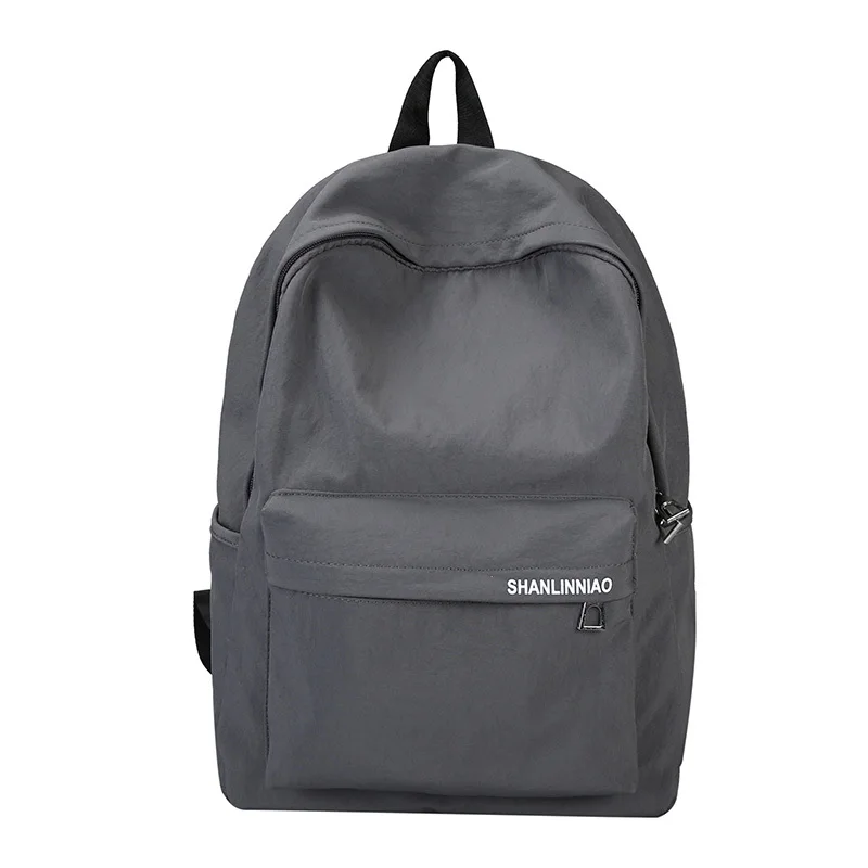 Style 2 gray Дешевый Холщовый Рюкзак Mochila, черный женский рюкзак, школьные сумки для подростков, парные рюкзаки, повседневные, 4 цвета, прочные - Цвет: Style 2 gray