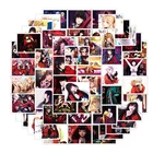 Чемодан с изображениями персонажей аниме, граффити, стикеры, декор в форме гитары, 103050 шт.