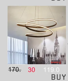 Chandelierrec чердак люстры черный/белый Железный корпус бар гостиная низкие потолки СВЕТОДИОДНЫЙ Потолок люстры светильники