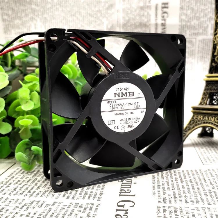 

Новый оригинальный фотогальванический инверторный охлаждающий вентилятор 09225VA-12M-GT 9225 DC 12V 0.40A