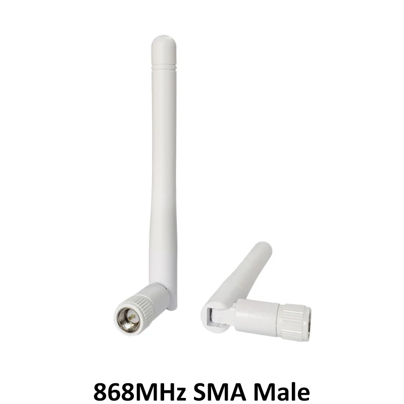 GRANDWISDOM 5pcs 868mhz antenna 3dbi sma male 915mhz lora antene pbx iot module lorawan signal receiver antena