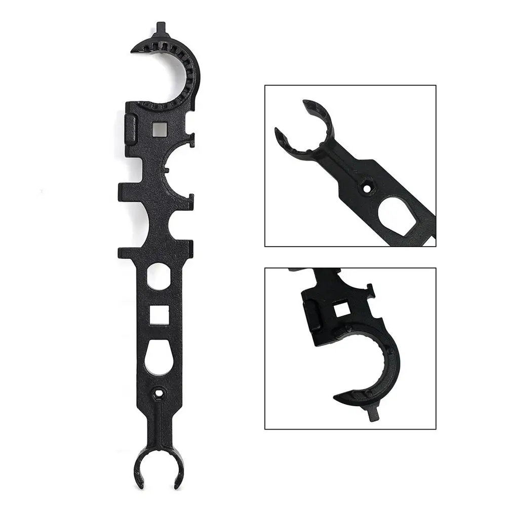 

AR15/M4 Wrench Combo Armorer Spanner Nut Tool 8 In 1 Multi-functional Alloy Steel Wrench Outdoor Hunting Accessories