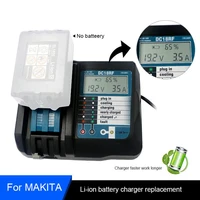 new dc18rct li ion 3a battery charger for makita 18v 14 4v bl1830 bl1430 dc18rc dc18ra power tool charging current us uk eu plug