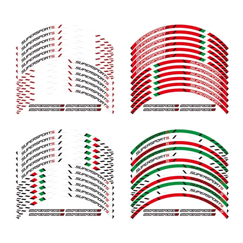 Высококачественная наклейка на колесо мотоцикла Светоотражающая обод
