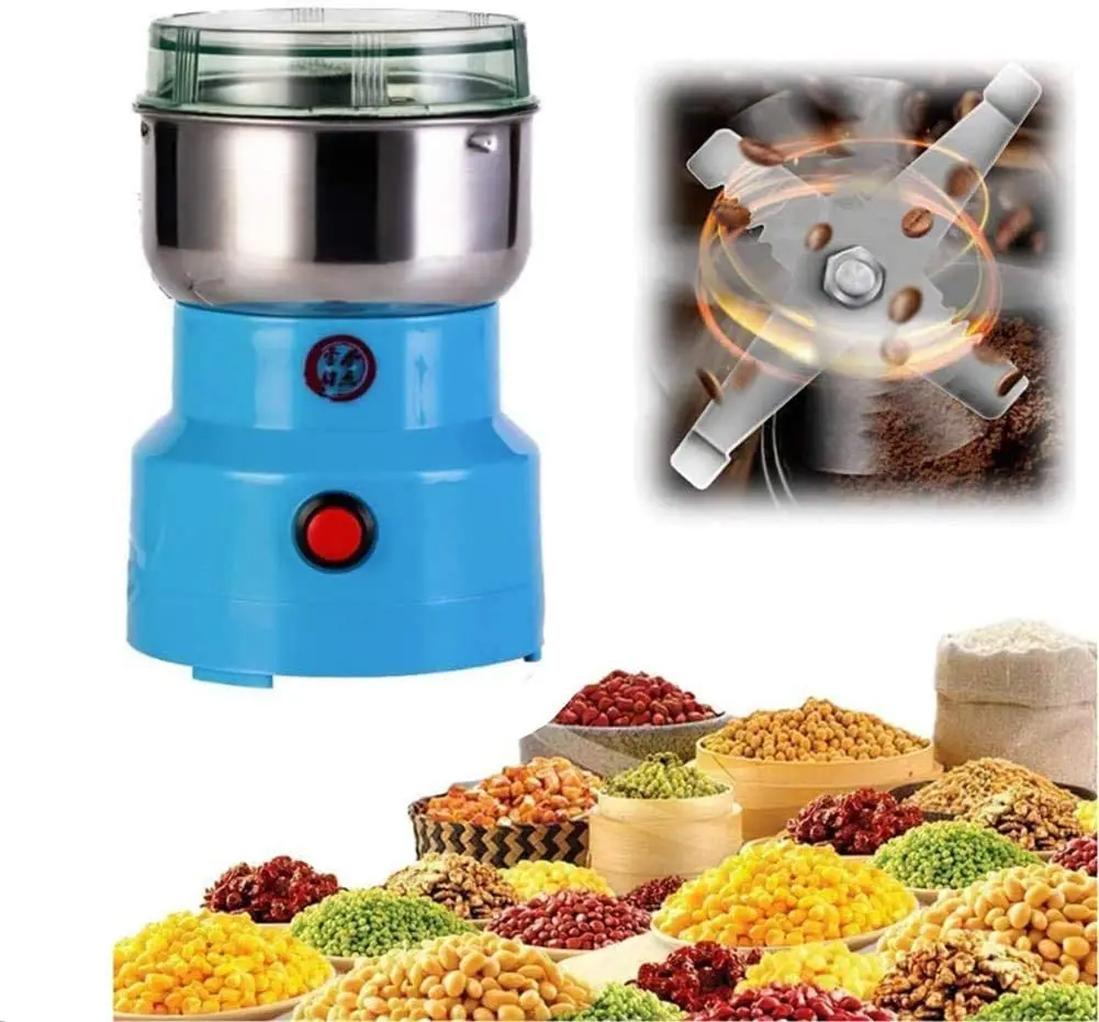 

Electric Coffee Bean Grinder Home Bean Spice Salt Pepper Herbs Nuts Spices Mill Grinder Multifunction Smash Machine 110V-220V