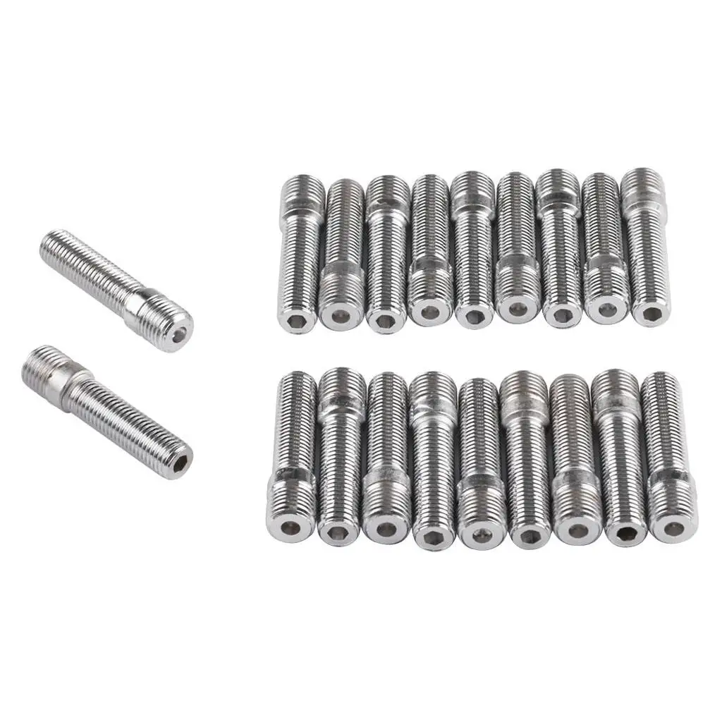 

20 Pieces 58mm Extended Wheels Stud Conversion 14x1.25 to 12x1.5 Screw Adapter