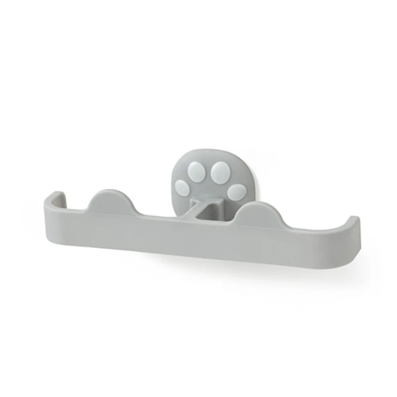 

1pc toilet slipper Wall mounted Cartoon Kawaii cat claw slipper rack Bathroom Storage Hooks