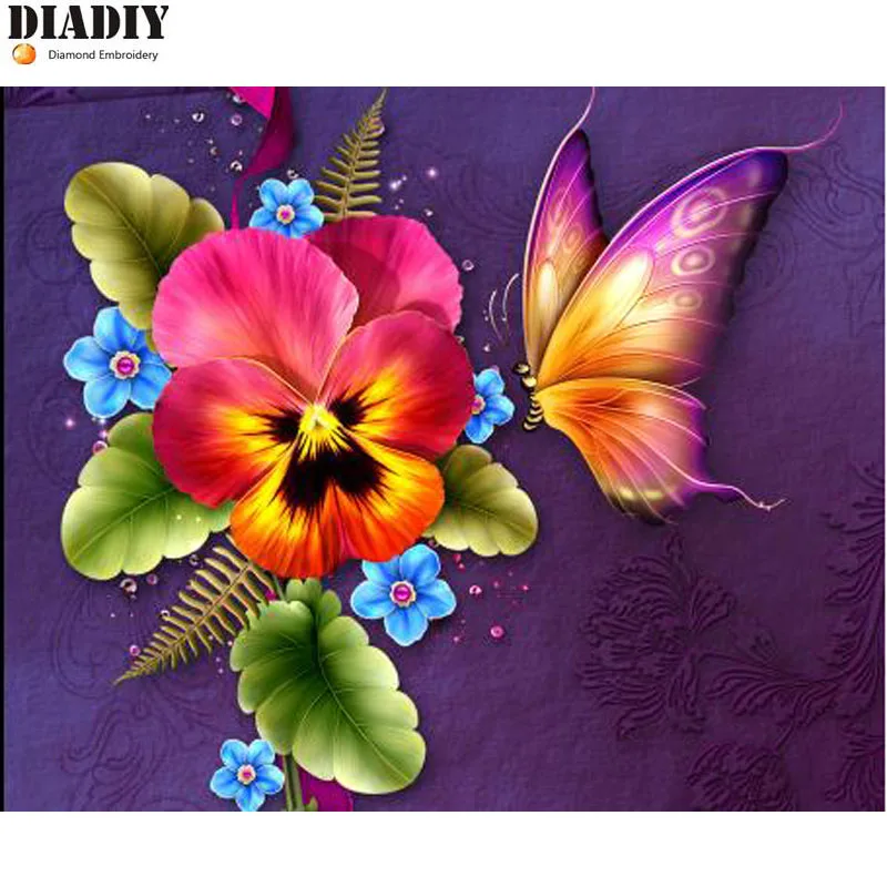 

DIY diamond embroidery flower 5D diamond painting Cross Stitch full round Rhinestone mosaic home decoration