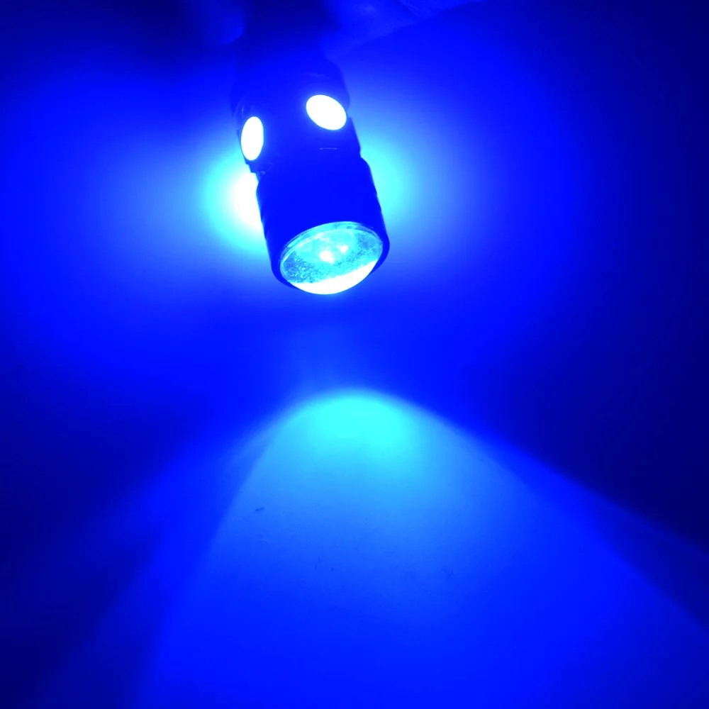 2X белый, красный, синий Led Клин Led 196 168 4SMD 5050 авто светодиодные лампы Ширина лампы номерного знака объектив светильник рассеянные лампы - Испускаемый цвет: Синий