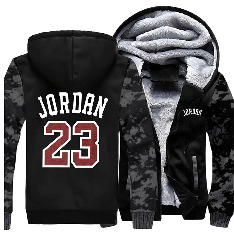 Vintage Gray 6-1 Мужская куртка с капюшоном Jordan 23 толстовки с принтом мужские толстые теплые пальто на молнии осень зима камуфляж военная уличная толстовка с капюшоном - Цвет: Vintage Gray 6-1