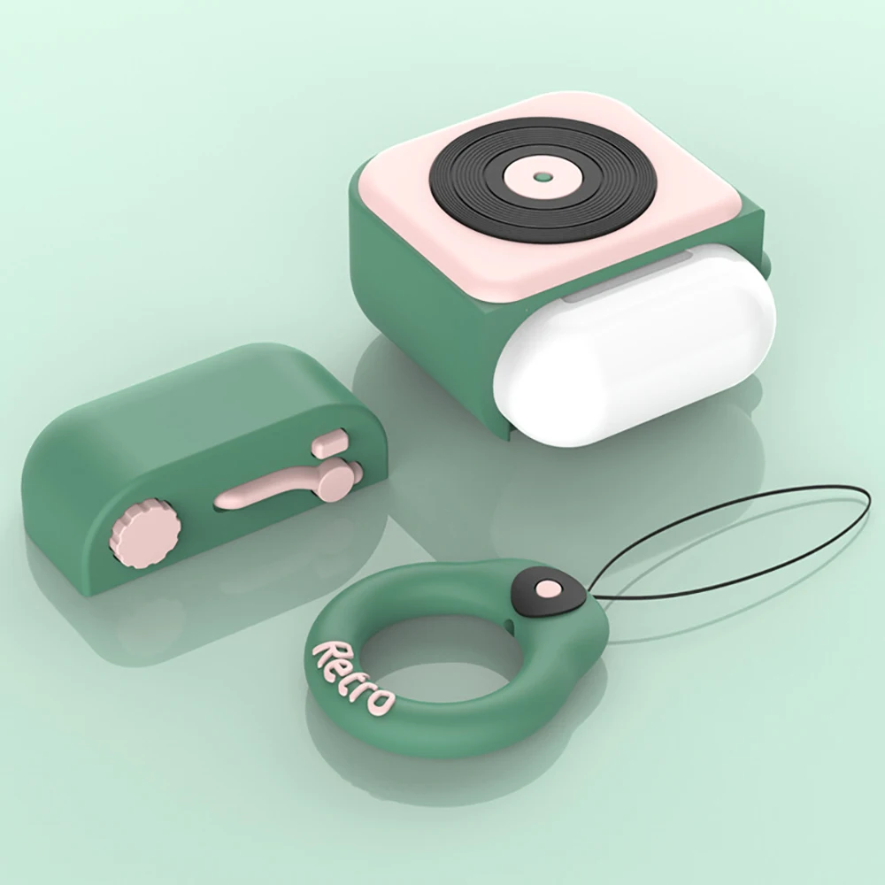 Мягкий силиконовый чехол для Airpods Мультфильм защитный милый чехол гарнитура аксессуары чехол для Apple Беспроводная коробка для хранения наушников