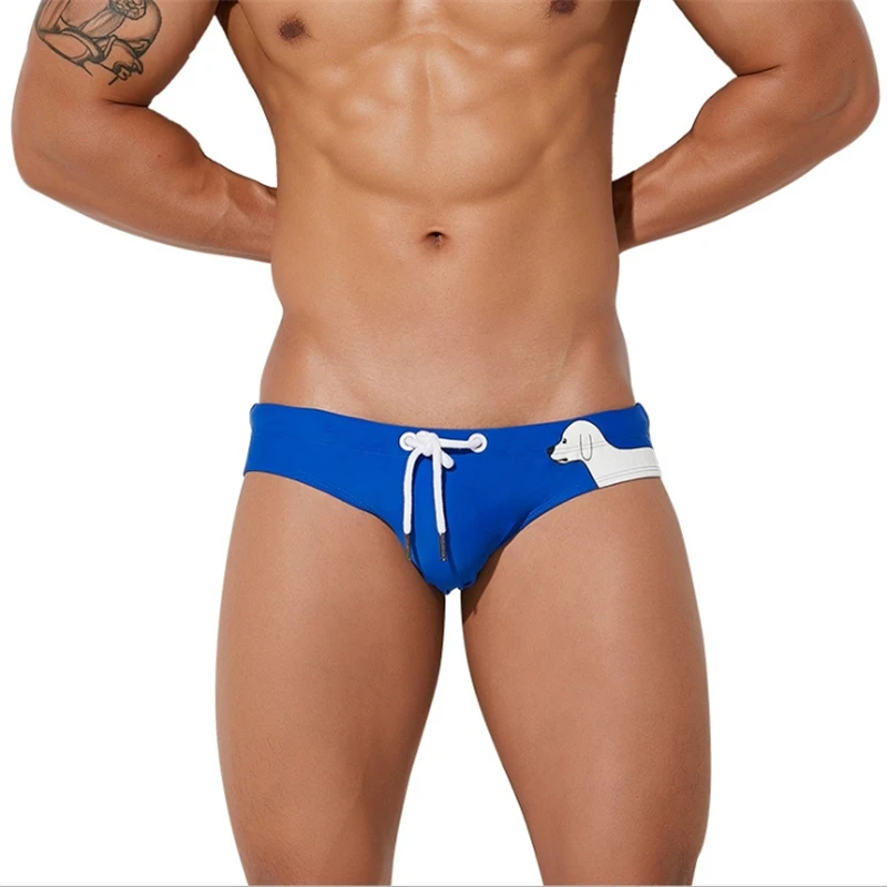 Новый мужской купальник сексуальный быстросохнущие мужские плавки шорты для