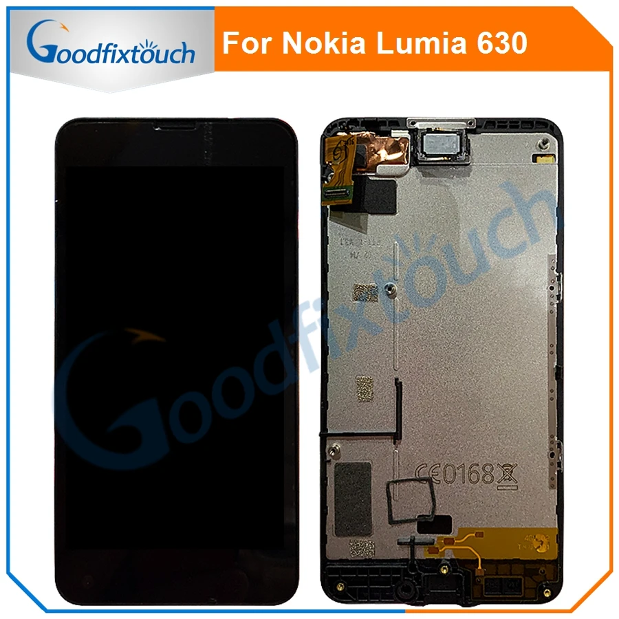 ЖК дисплей для Nokia Lumia 630 635 сенсорный экран дигитайзер Assmebly с рамкой запасные