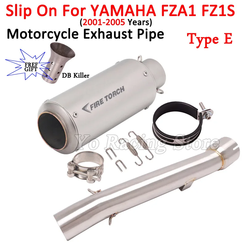 Модифицированный глушитель выхлопных газов для мотоцикла Yamaha FZ1 FZ1S 2001-2005 лет 51 мм