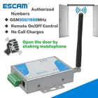Устройство открывания ворот ESCAM 2G 3G GSM, релейный переключатель, дистанционное управление звонком, устройство для встряхивания телефона, управление дверью, для парковочных систем