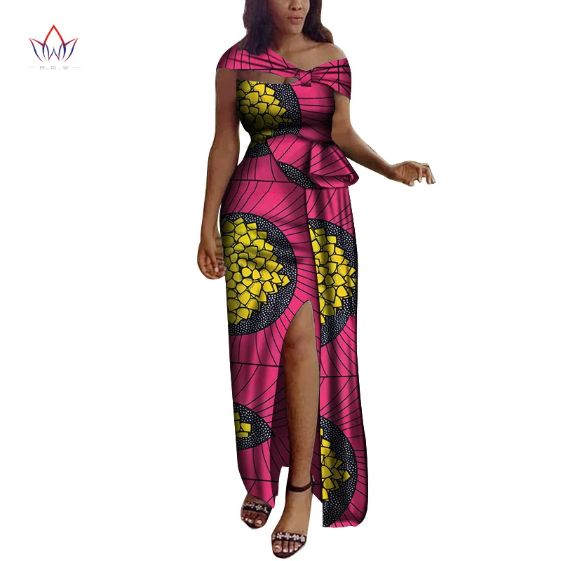 Женское платье с Африканским принтом длинное вечернее в африканском стиле WY5142 |