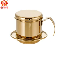 vietnamese moka pot filter holder 350ml espresso coffee maker pots portable stainless steel drip filter coffee accessories