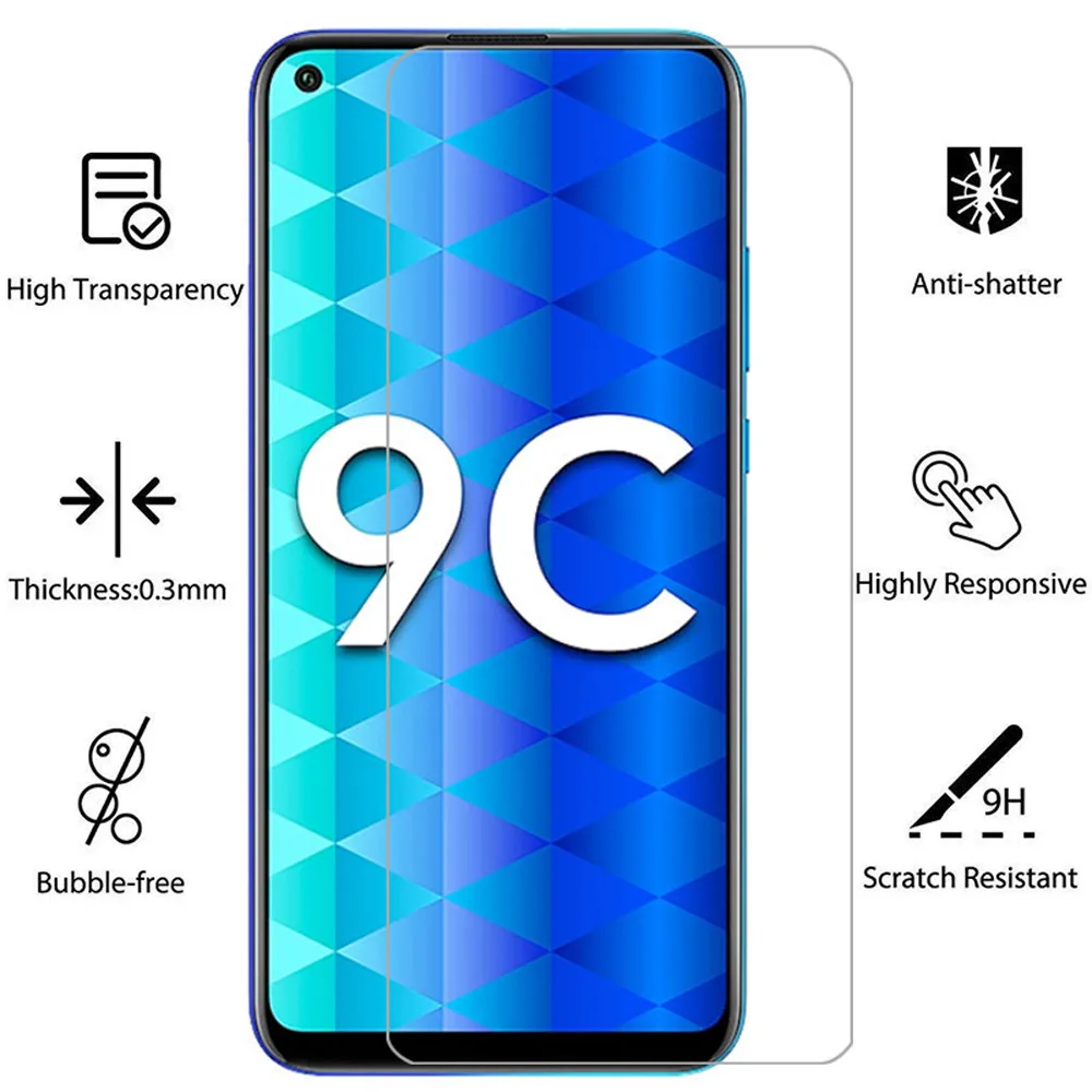9H для huawei honor play 9A 9C 9S 9N 9i 9X pro 9 lite Защитная пленка экрана из закаленного стекла