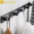 TAICUTE 2 способа установки вешалка для полотенец пространство алюминиевый настенный крючок держатель для пальто для ванной кухни спальни прихожей черный - изображение