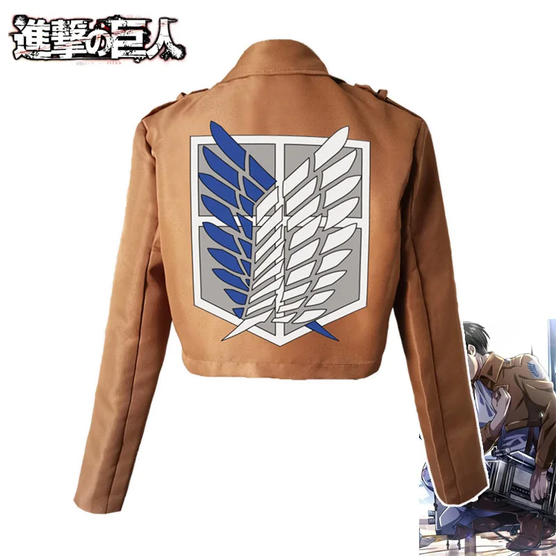 

Anime Attack On Titan Jacket Cloak Shingeki No Kyojin Cosplay Costumes Ataque A Los Halloween Clothes Attaque Des Titans Snk