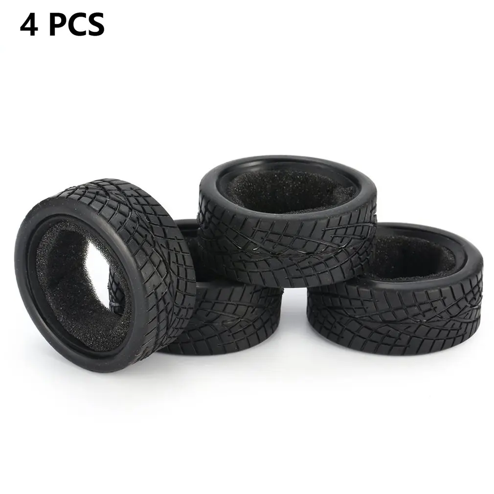 

4pcs 1/10 Medium Grain Drift RC On-road Car Tyre Rubber Tire Tyre For Traxxas HPI Kyosho Racing HSP Wheels